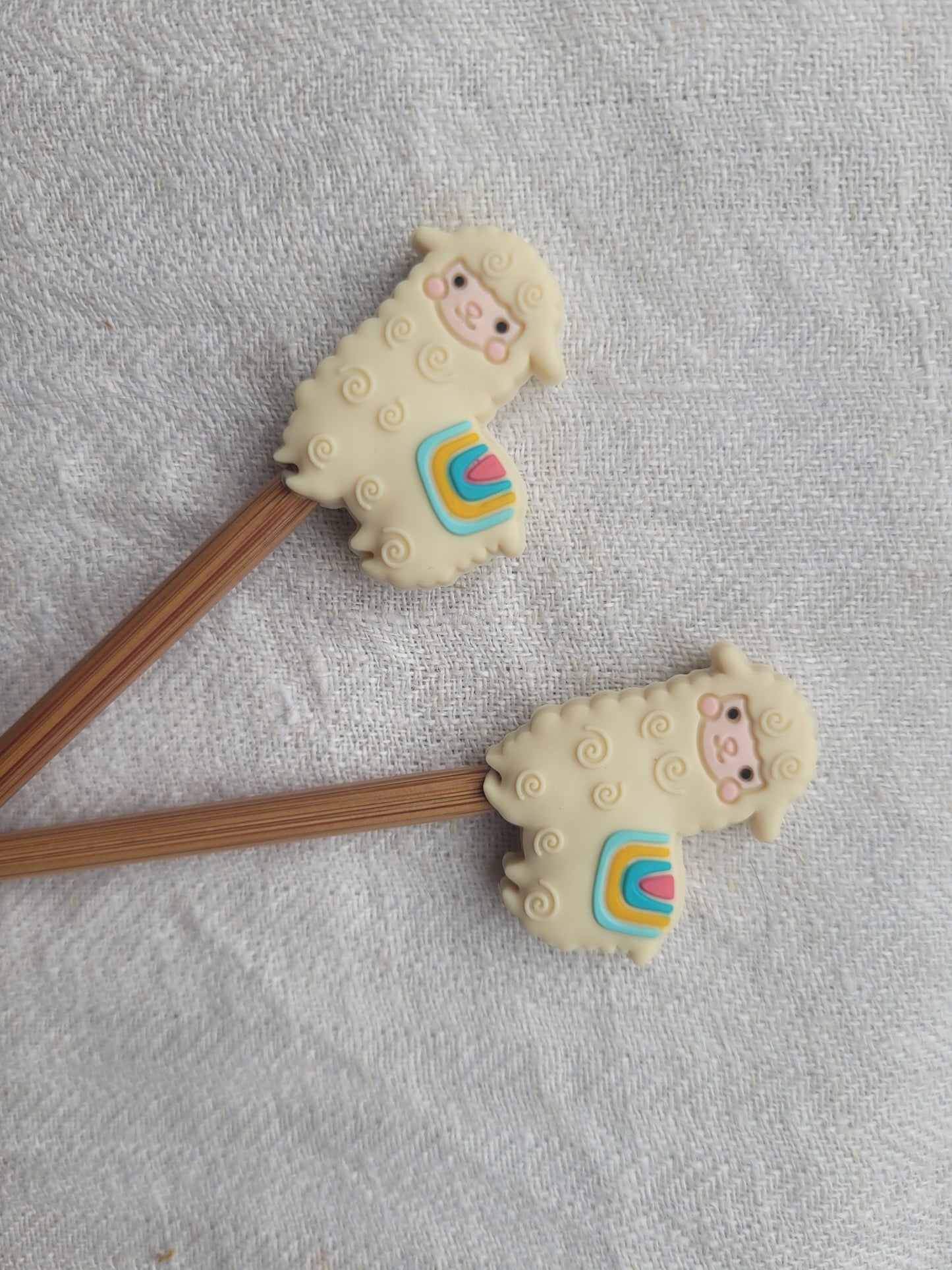 Nadelstopper / Maschenstopper mit Schaf oder Alpaka (Set 2 Stk)