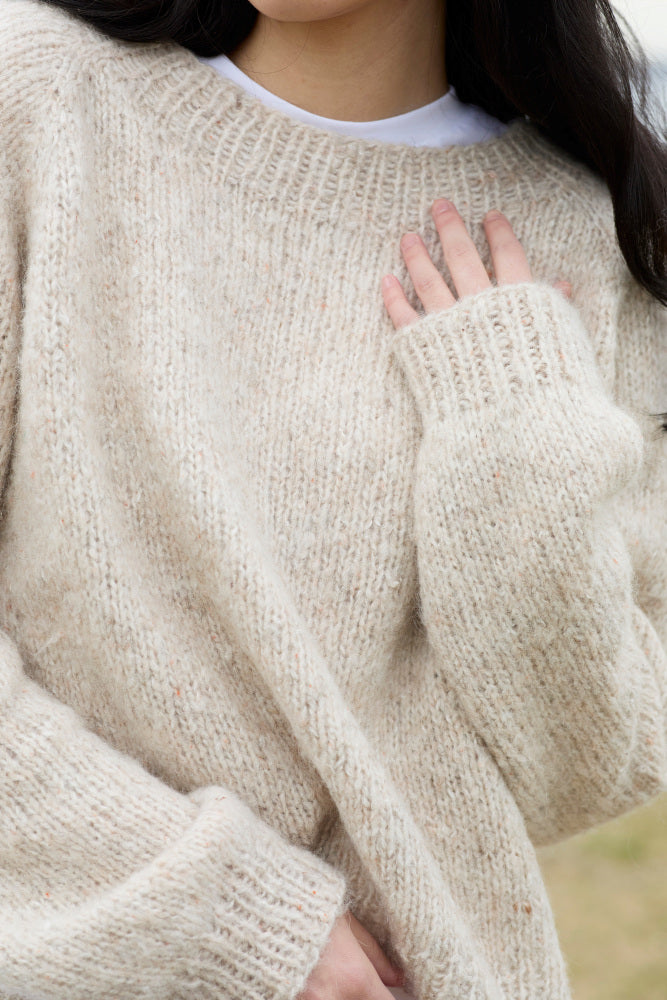 Strickpaket Gaya høstgenser aus Alpakka Lin von Rauma inkl. Anleitung (DE!)