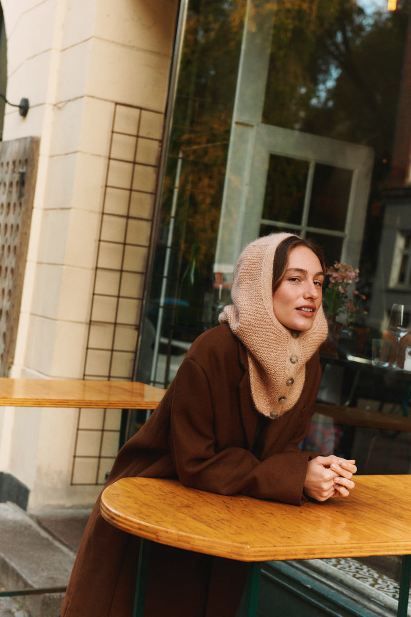 Strickset Andrea Hood von Helga Jóna aus dem Originalgarn von Isager