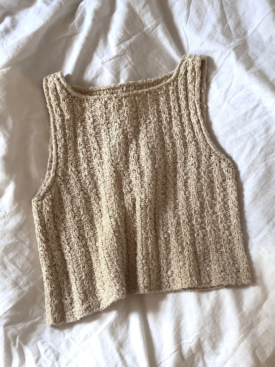 Strickpaket Oat Camisole von Garn og Slict aus dem Originalgarn von Gepard