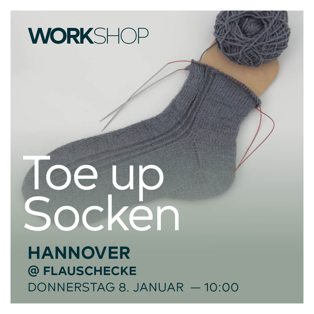 Workshop: Top-Up Socken stricken mit Thorsten Duit am 08.01.2026 (4h)