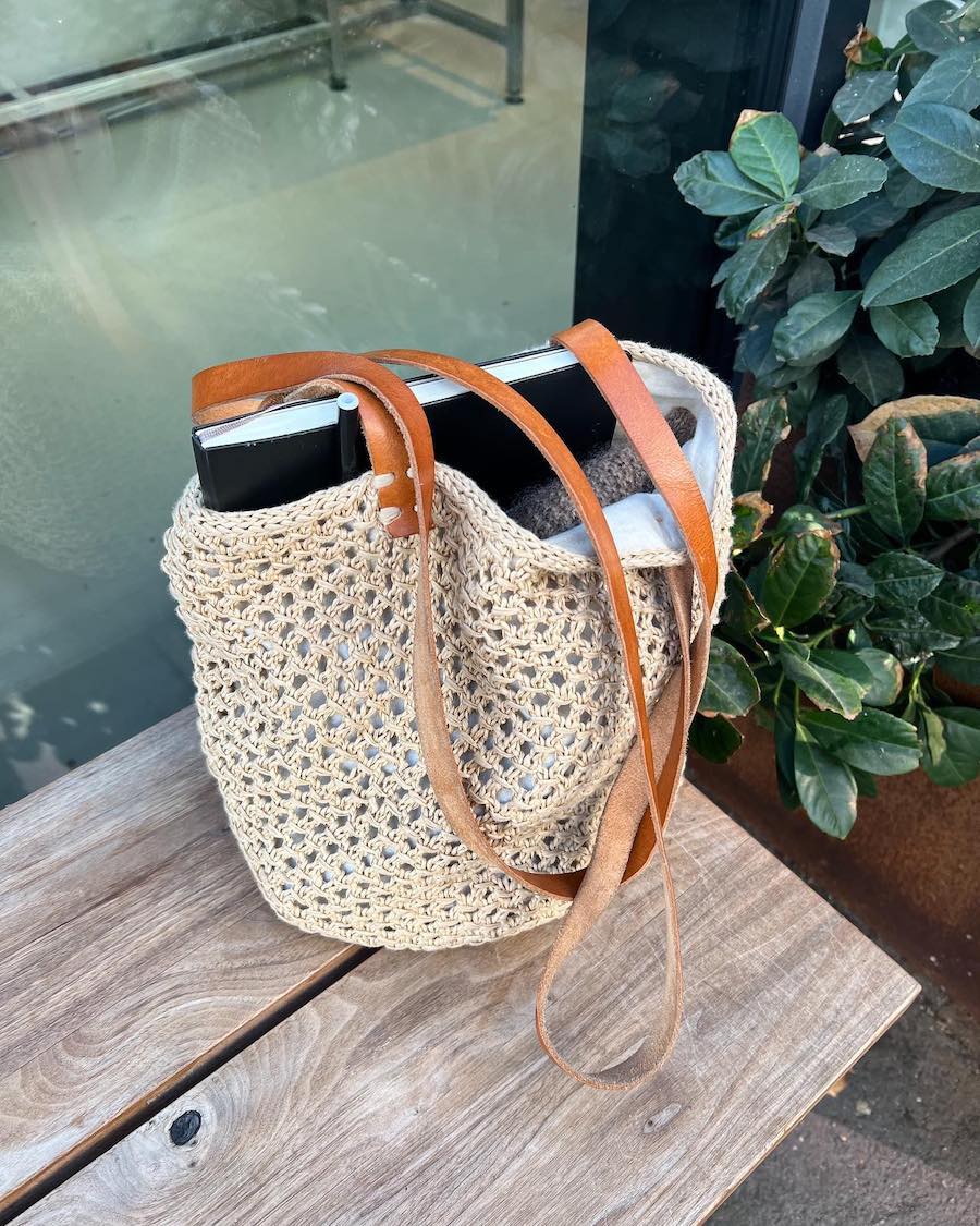 Strickpaket French Market Bag inkl. Originalgarn & Zubehör von PetiteKnit