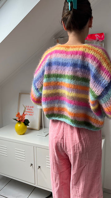 Strickpaket Cardi du Coeur - Budgetversion ohne Mohair aus Avalon