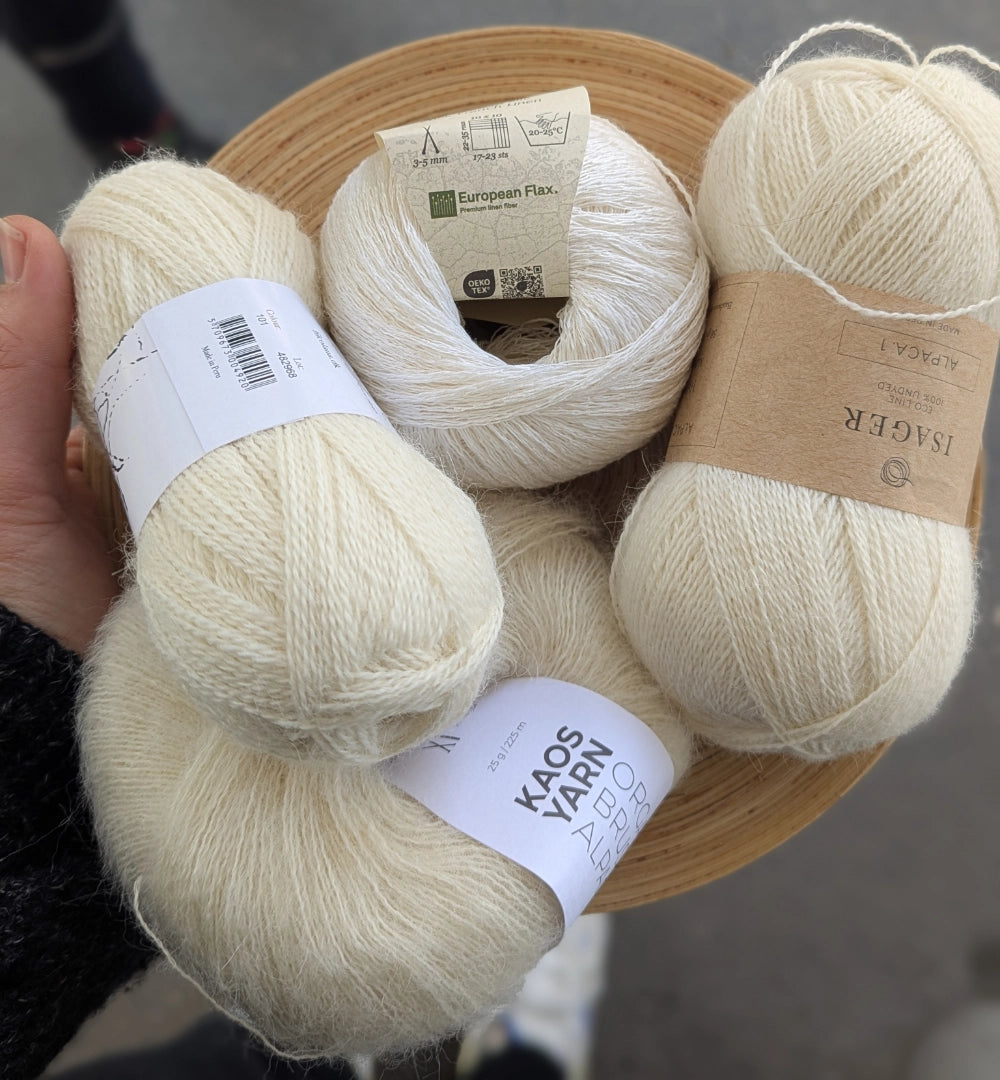 Strickpaket lyra blouse von Aegyoknit aus Hør Silke von Gepard + Beilaufgarn
