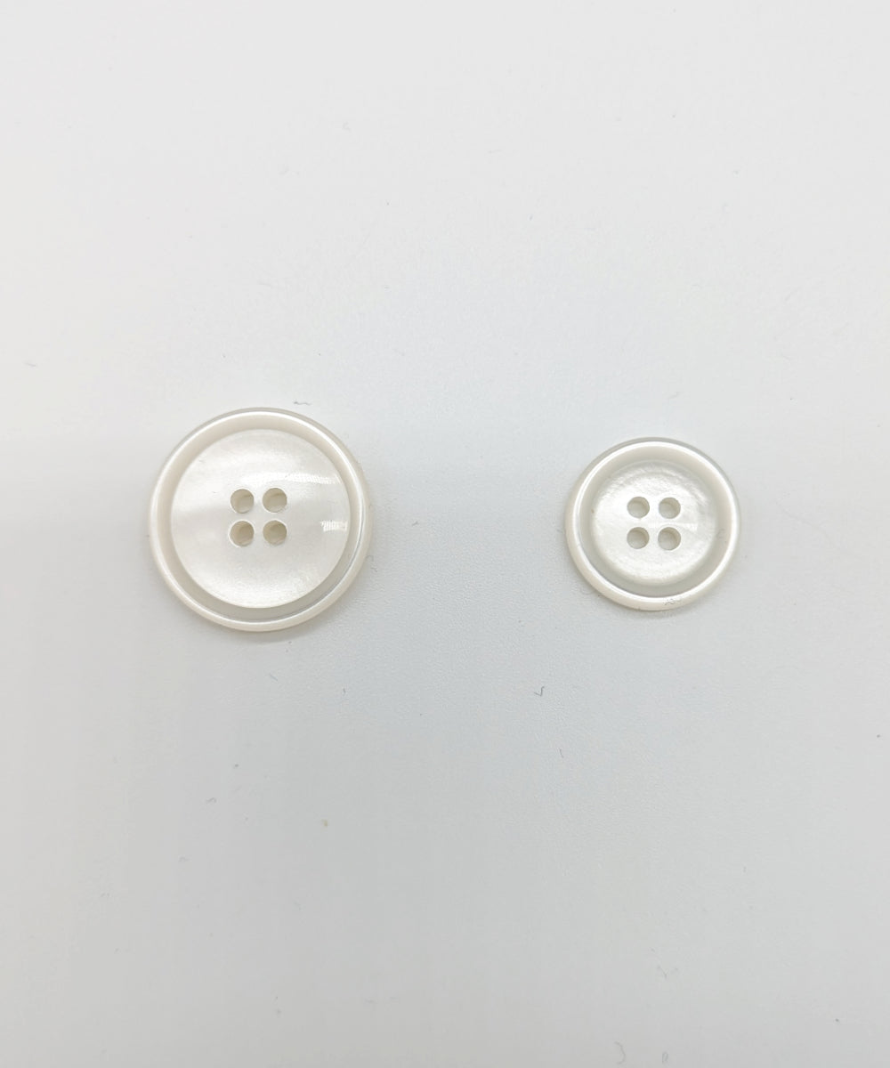 Knopf weiß in ⌀18mm und ⌀23mm