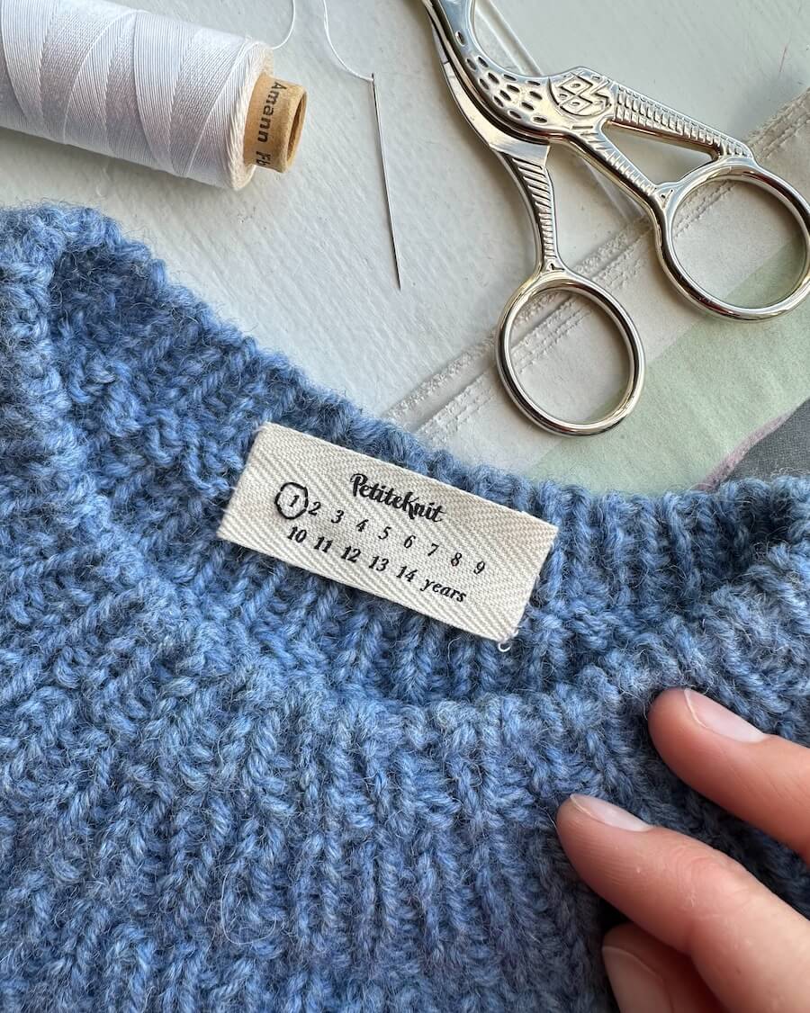 PetiteKnit Baumwoll-Label (diverse)