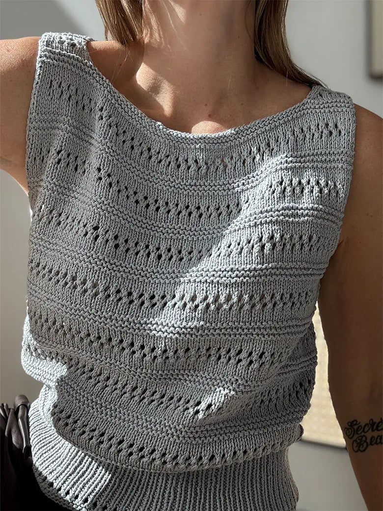 Strickpaket Lacey Loop Top von Otherloops (inkl. Anleitung) aus Palet & Trio 1 vom Isager