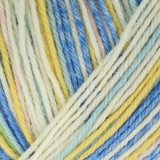 REGIA 4-fädig Color (50g) "funky jade and blue color" 03792