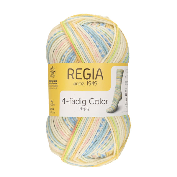 REGIA 4-fädig Color (50g) "funky jade and blue color" 03792