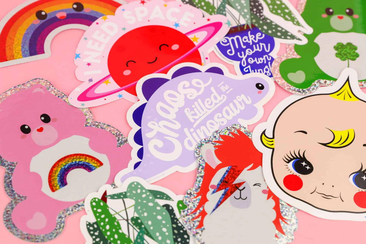 Glitter Sticker - hochwertig & groß!