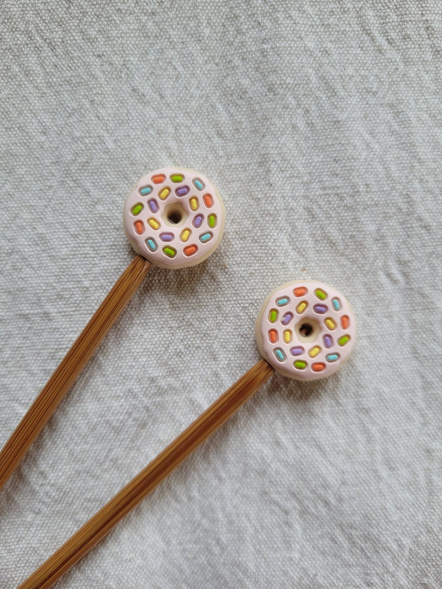 Nadelstopper / Maschenstopper Food: Sushi / Pommes / Pizza /Donut (Set 2 Stk)