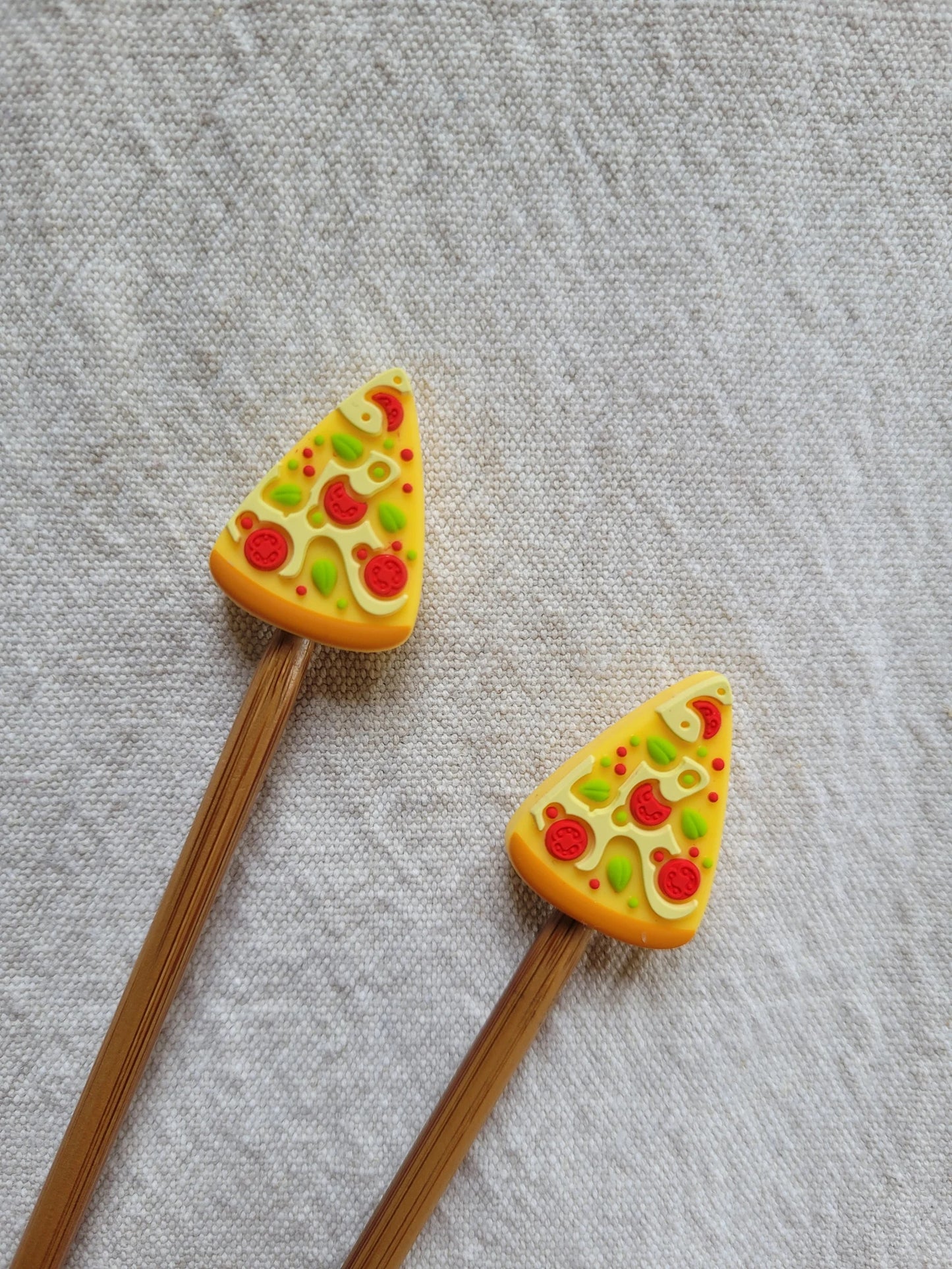 Nadelstopper / Maschenstopper Food: Sushi / Pommes / Pizza /Donut (Set 2 Stk)