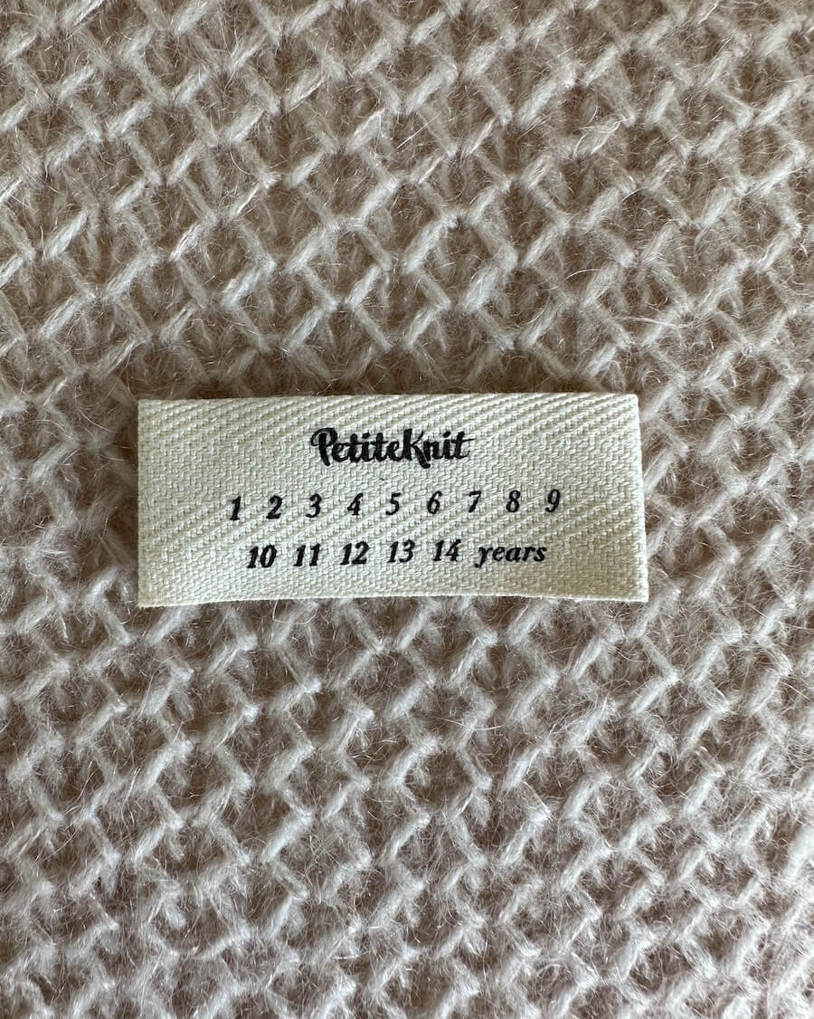 PetiteKnit Baumwoll-Label (diverse)