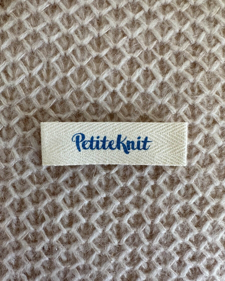 PetiteKnit Baumwoll-Label (diverse)