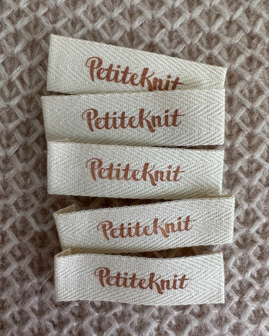 PetiteKnit Baumwoll-Label (diverse)