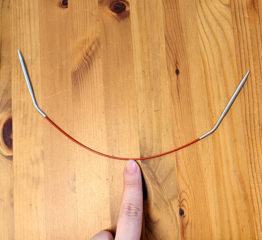 ZZ_Rundstricknadel KNIT RED Edelstahl 30 cm