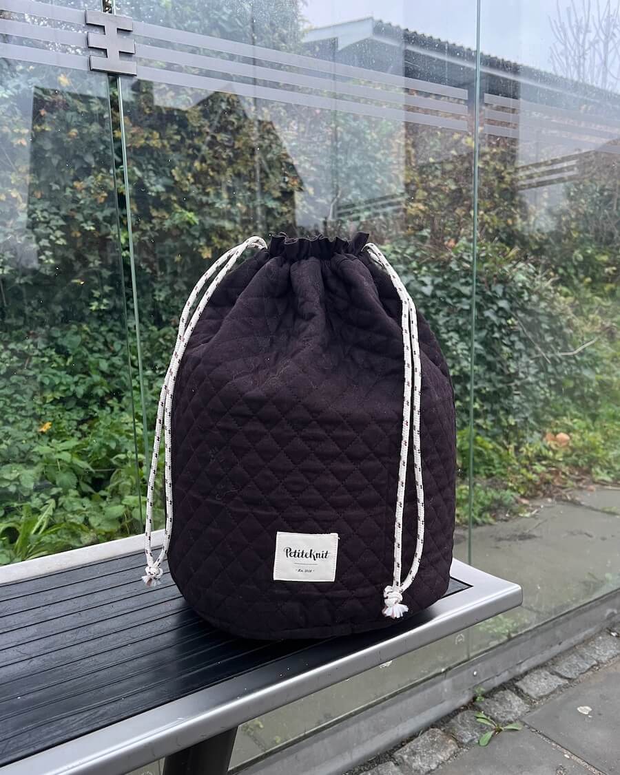 Get Your Knit Together Bag large - Dark Oak