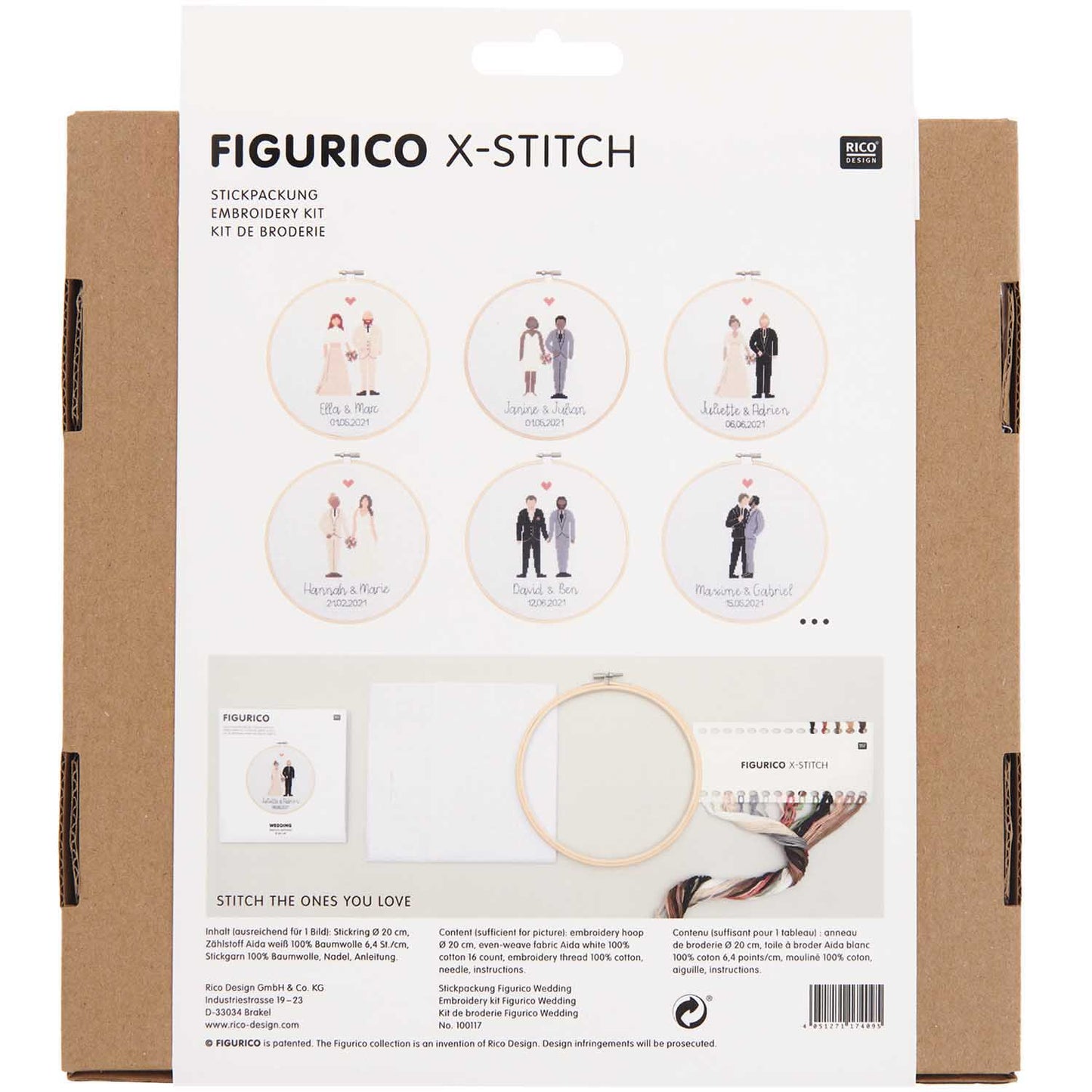 Stickpackung Figurico Wedding (Kreuzstich)