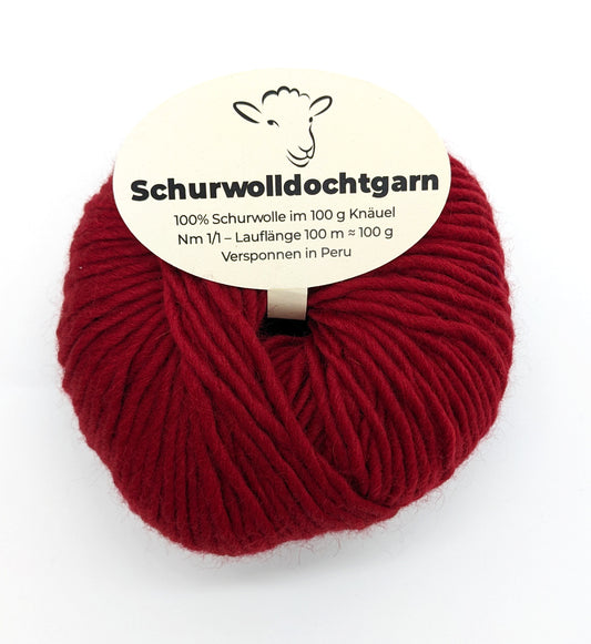 Schurwolldochtgarn