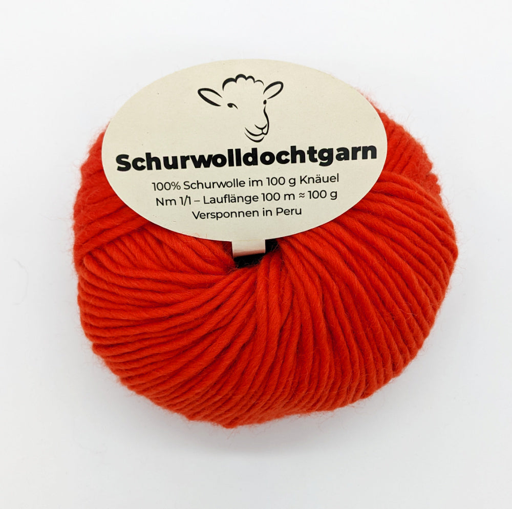 Schurwolldochtgarn