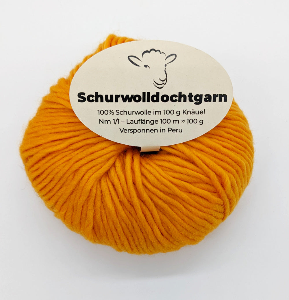 Schurwolldochtgarn