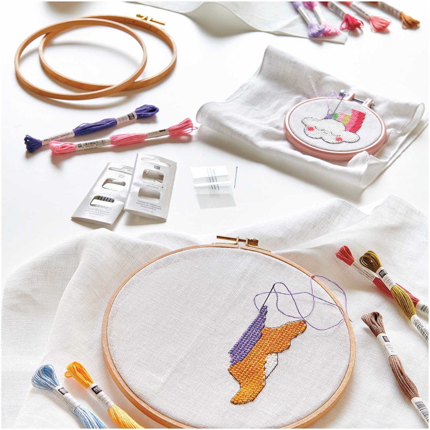 Stickring 15,5 cm & 18,5 cm