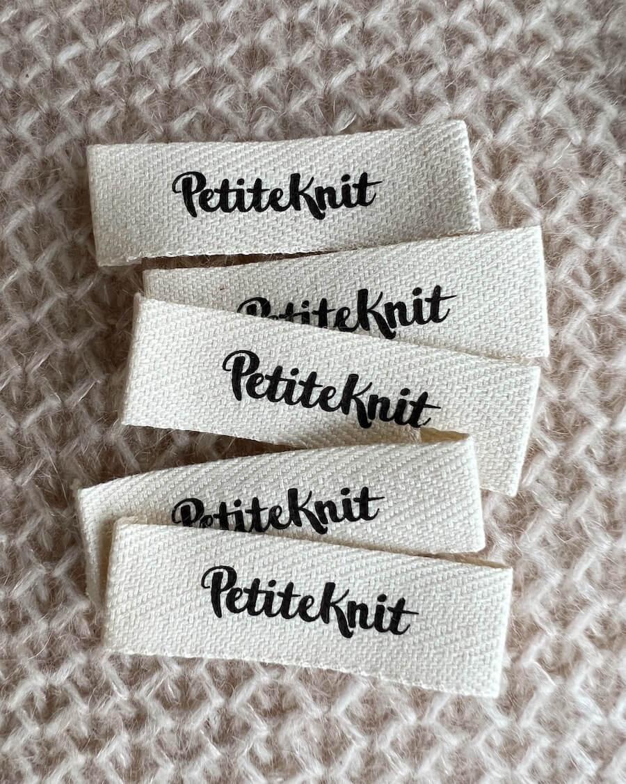 PetiteKnit Baumwoll-Label (diverse)