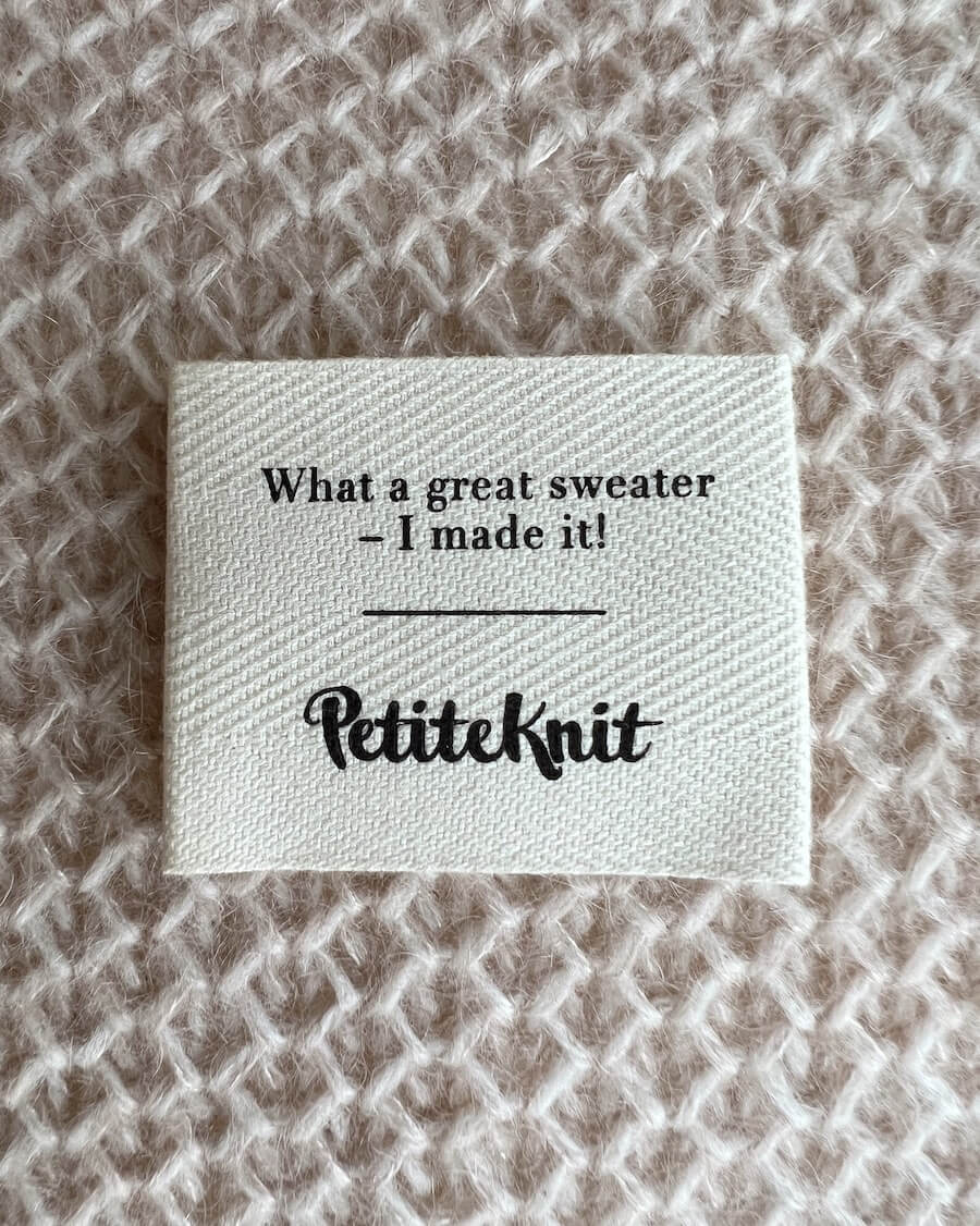 PetiteKnit Baumwoll-Label (diverse)