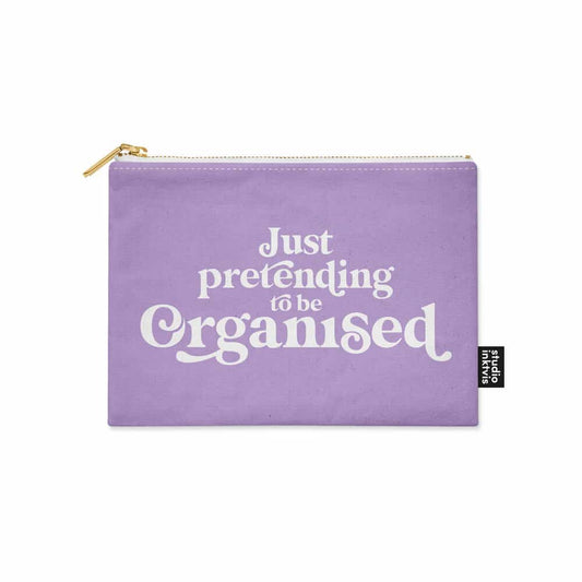Canvas Baumwoll Tasche "Just Pretending to be Organised"