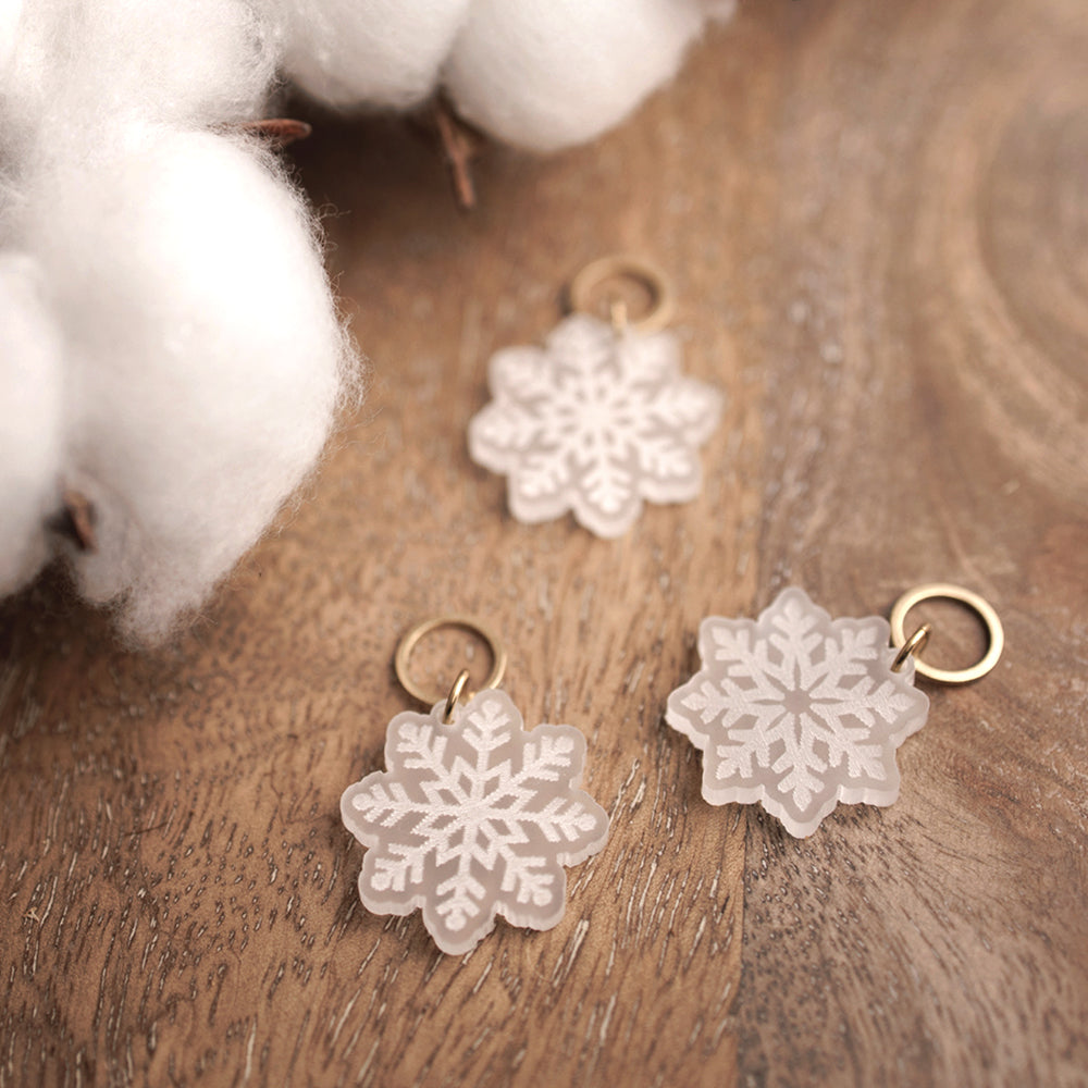 Maschenmarkierer Candy Cane / Schneeflocke (Set 3 Stk.)