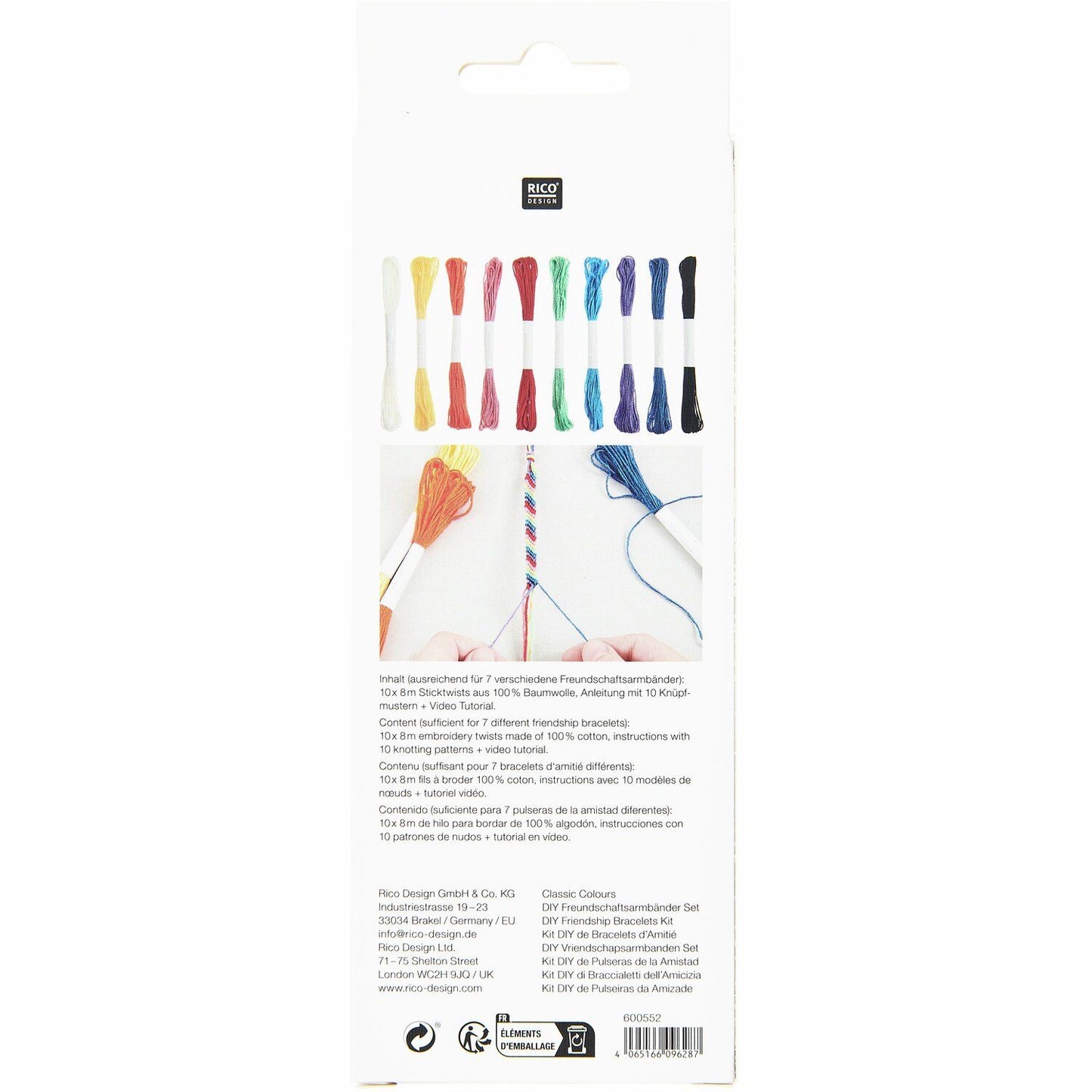 DIY Freundschaftsarmbänder Set (div. Farben)