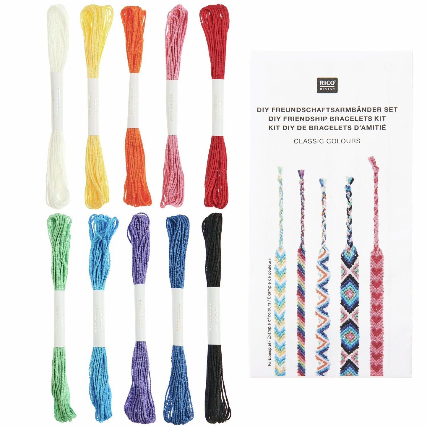 DIY Freundschaftsarmbänder Set (div. Farben)