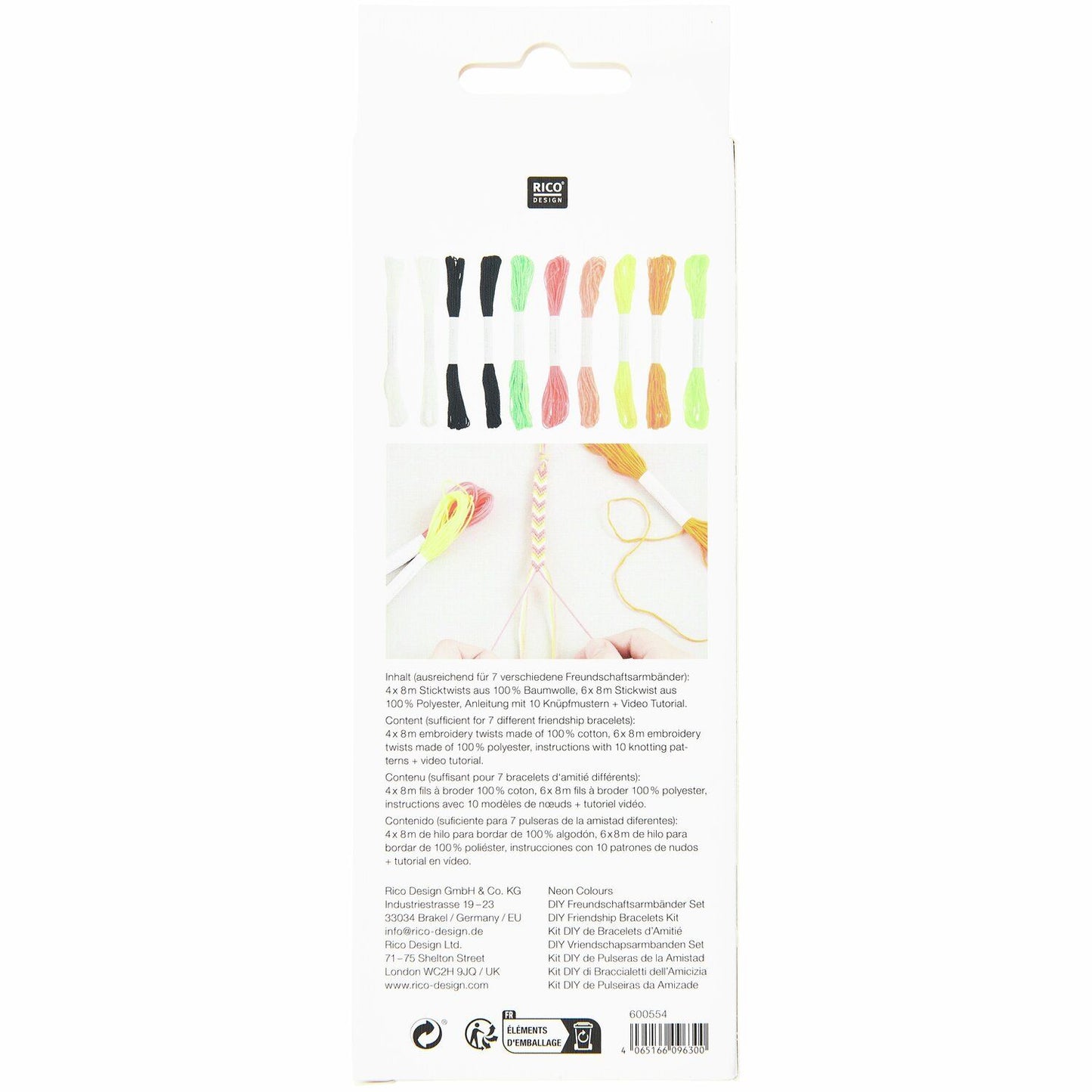 DIY Freundschaftsarmbänder Set (div. Farben)