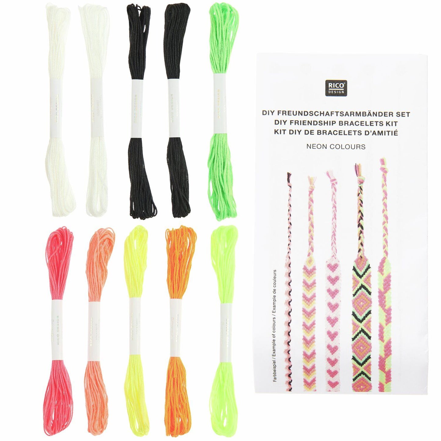DIY Freundschaftsarmbänder Set (div. Farben)