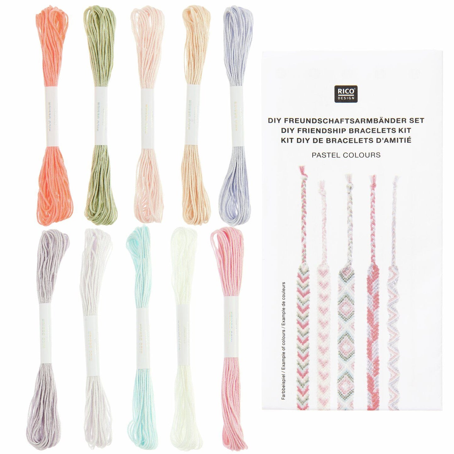 DIY Freundschaftsarmbänder Set (div. Farben)