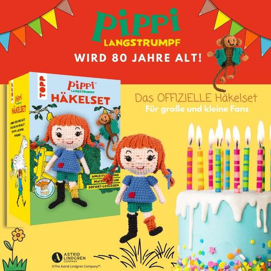 Pippi Langstrumpf - Das offizielle Häkelset zum 80. Geburtstag