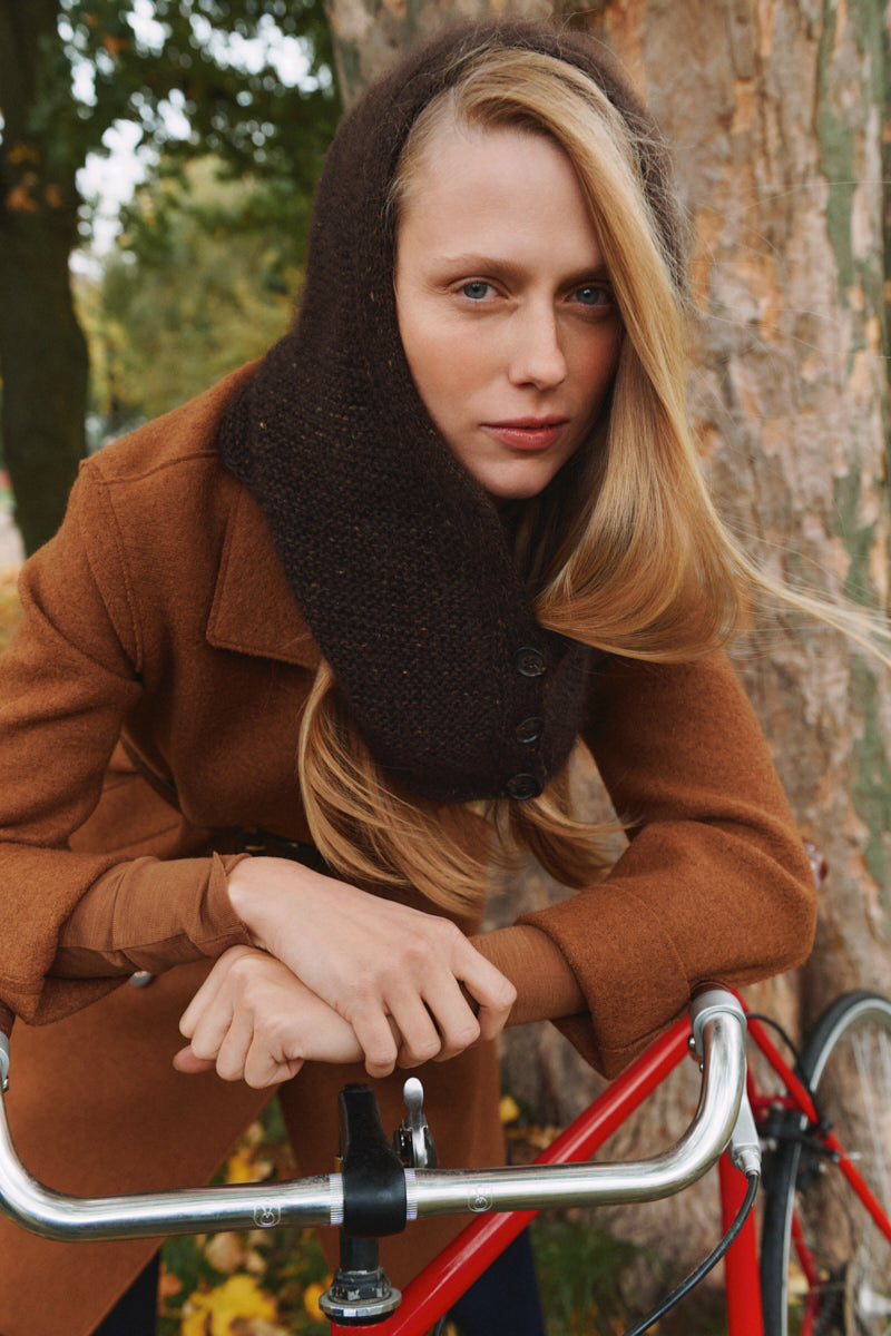 Strickset Andrea Hood von Helga Jóna aus dem Originalgarn von Isager