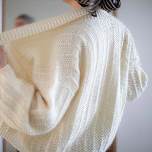 Strickpaket Villa Wrap von Anne Ventzel aus dem Originalgarn von Gepard