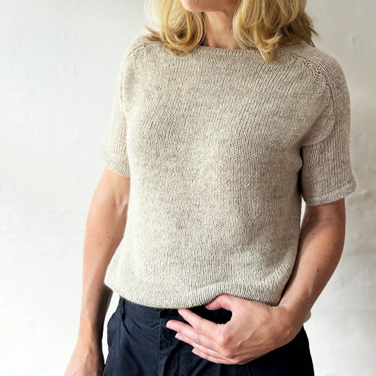 Strickpaket Arches Tee von Odd Row aus Hør Silke von Gepard + Beilaufgarn