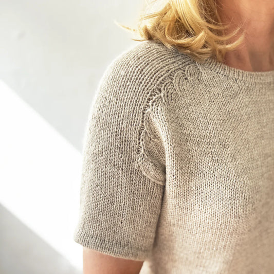 Strickpaket Arches Tee von Odd Row aus Hør Silke von Gepard + Beilaufgarn