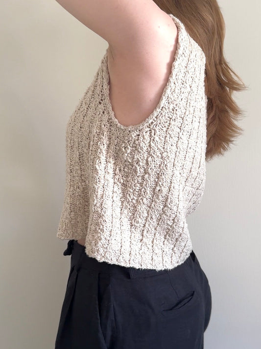 Strickpaket Oat Camisole von Garn og Slict aus dem Originalgarn von Gepard