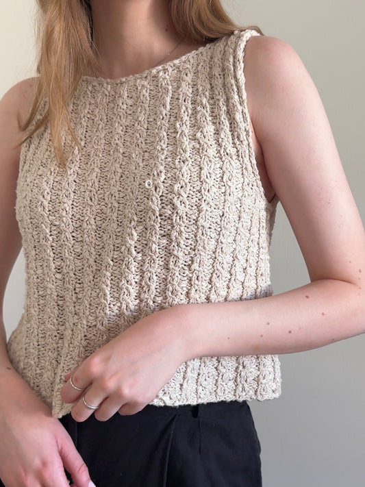 Strickpaket Oat Camisole von Garn og Slict aus dem Originalgarn von Gepard