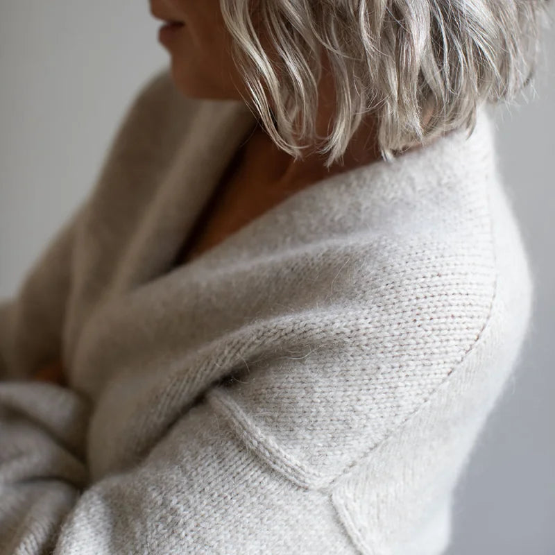 Strickpaket Fold Wrap von Anne Ventzel aus Alpaca 3 ODER Fivel & Silk Mohair von Isager