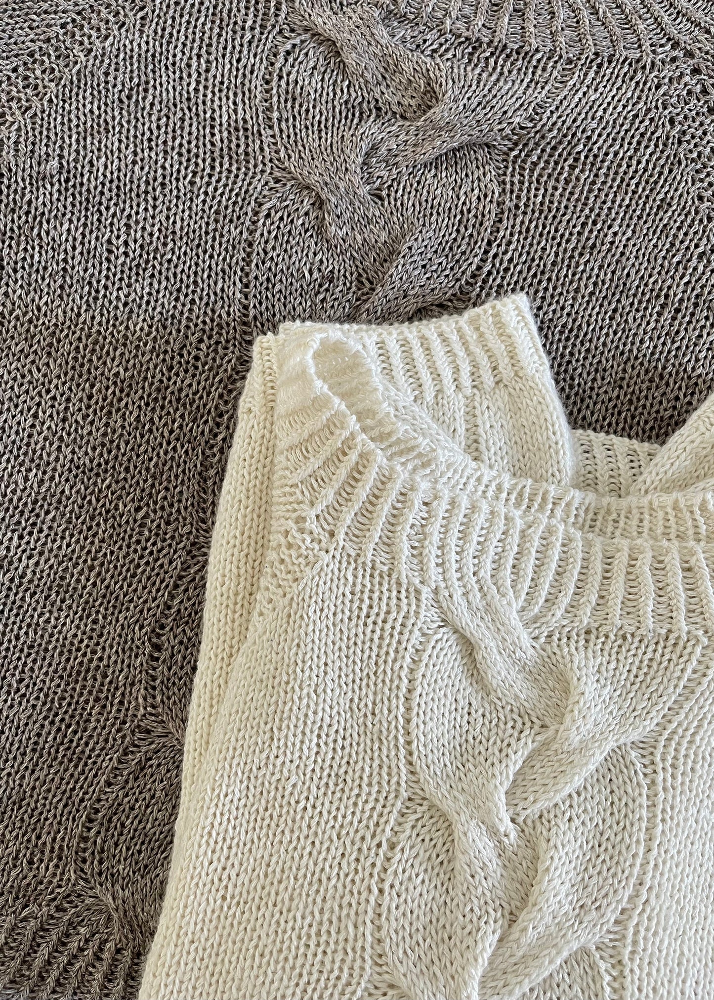Strickpaket Busan Tee von Aegyoknit aus Hør Silke von Gepard + Beilaufgarn [Budgetversion]