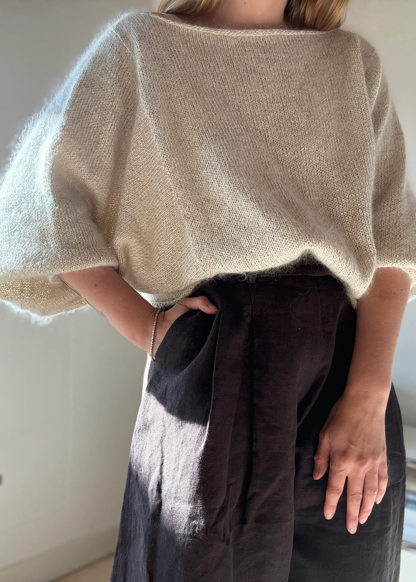 Strickpaket Volare Blouse von Aegyoknit aus dem Originalgarn von Isager
