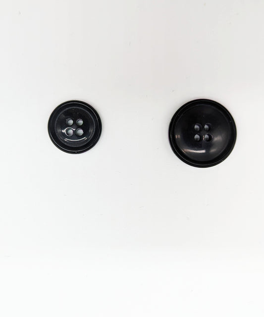 Knopf schwarz in ⌀18mm und ⌀23mm