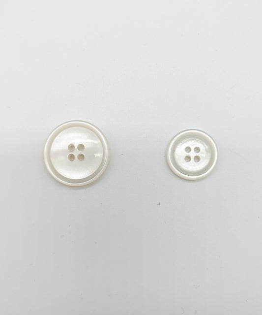 Knopf weiß in ⌀18mm und ⌀23mm