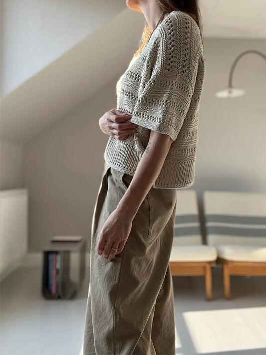 Strickpaket Lacey Loop Tee von Other Loops aus Pure Silk von Knitting for Olive