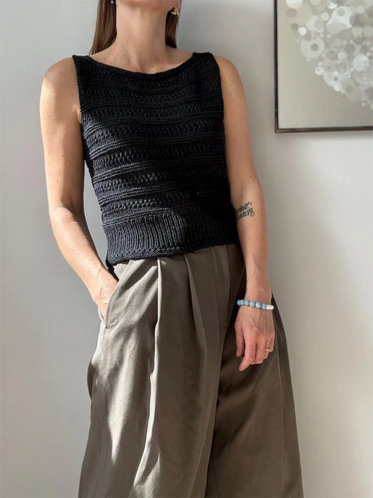 Strickpaket Lacey Loop Top von Otherloops (inkl. Anleitung) aus Palet & Trio 1 vom Isager