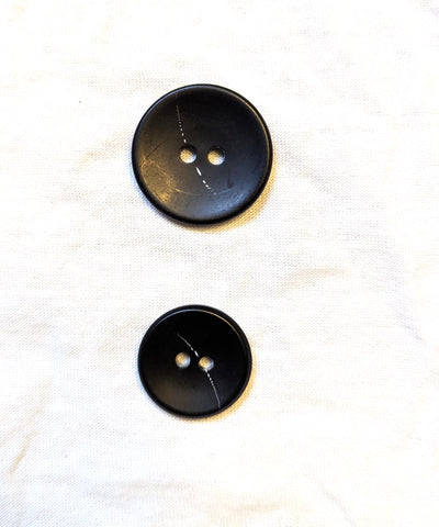 Knopf mit Muster weiß, schwarz oder braun (matt), ⌀20 mm & ⌀25 mm